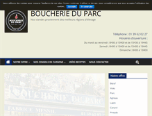 Tablet Screenshot of laboucherieduparc.com